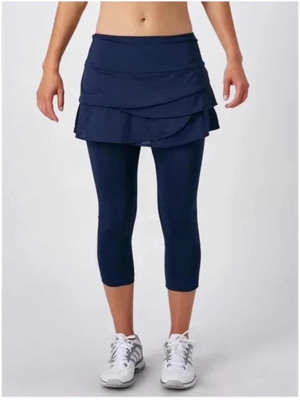 Lucky in Love Scallop Skirt Capri Skort Legging